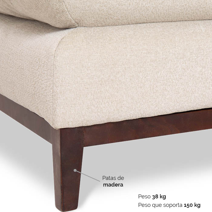 Futon Tela Beige Edak | Sofá Cama y Futones | salas